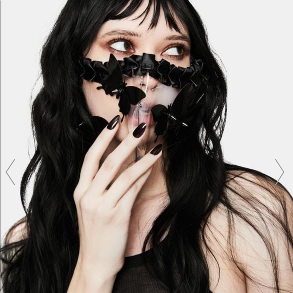 Dolls Kill Accessories - BEAUTIFUL DARK SOULS FACE MASK